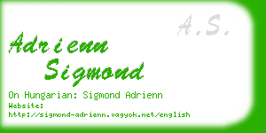 adrienn sigmond business card